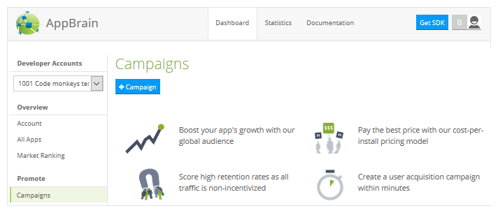 How to start a promotion campaign | AppBrain Documentation