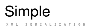 Simple XML Serialization logo