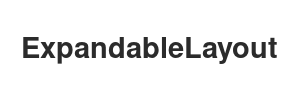 ExpandableLayout Android Library Icon