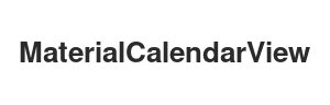 MaterialCalendarView logo